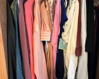 Men’s , ladies and children’s clothing and accessories. Many new with tags.