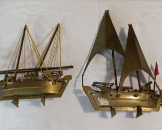 Brass Sailboats