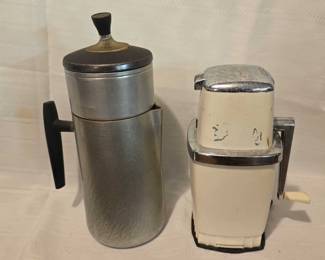 Coffee Pot And Ice Crusher