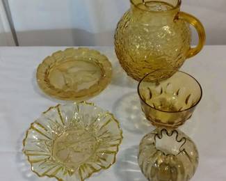 Mix Of Pioneer Fenton and Anchor Hocking glassware