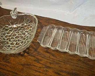 Clear glass dishes