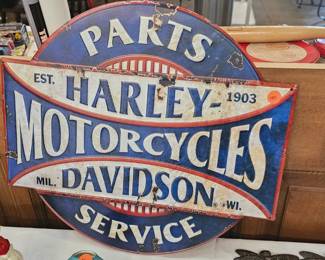 METAL HARLEY DAVIDSON SIGN