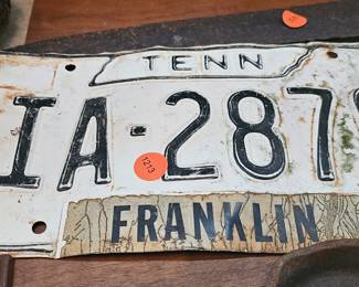 VINTAGE LICENSE PLATE