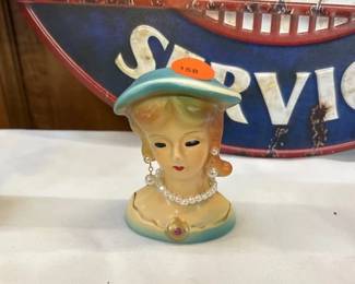 LADY HEAD VASE