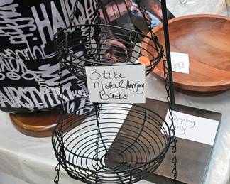3 TIER WIRE HANGING BASKETS