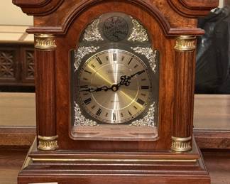 Westminister Tempus Fugit wood mantel clock