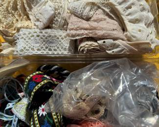Antique and vintage lace and trim.