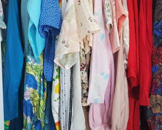 Plenty of beautiful vintage dresses and gowns (along with other pieces as well).