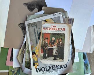 Antique and vintage prints. 