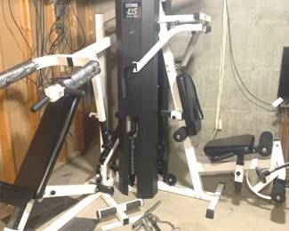 Parabody workout machine. You will need to bring help and tools to load. Located in the basement