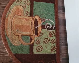 Semi-circle kitchen rug