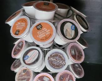 Keurig cups and holder