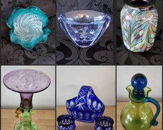 Exquisite Glassware! Czech Glass, Hand blown glass, Kosta Boda Glass and more!