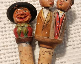 Carved bottle stoppers