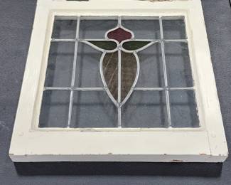 Leaded glass window