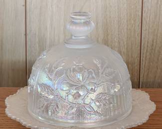 Imperial glass butter dish