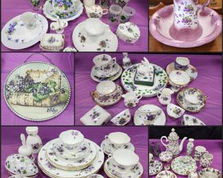 Violet china collection