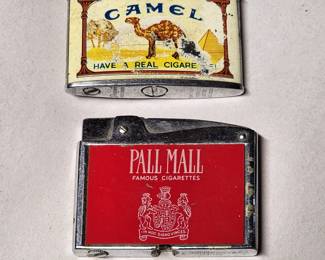 Camel lighter,  and Pall Mall lighter