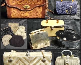 Fantastic vintage purses and handbags