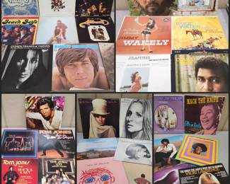 Lots of vinyl records