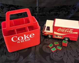 Coke carrier, and coke truck with original bottle crates!!