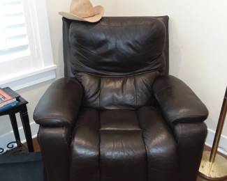 Leather recliner 