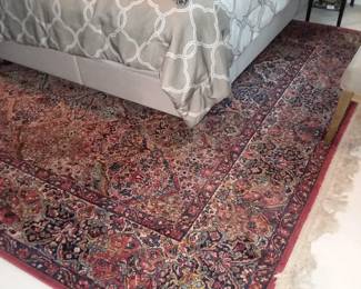 Karastan area rug in guest bedroom 