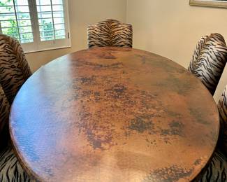 Arhaus Copper Wrapped Dining Table