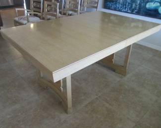 James Mont's Asian Flair MCM Dining Table/6-Chairs     3-12" Leaves.  40" X 60" X 29