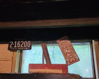 Vintage license plates