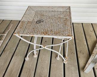 Nesting wrought iron tables