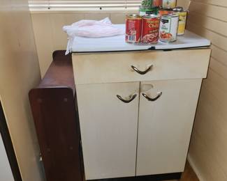 Wooden shelf, vintage cabinet