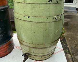 Painted whiskey/rain barrel