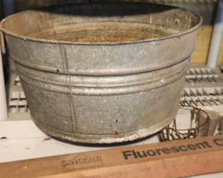 Galvanized tub