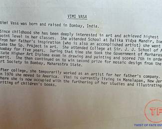 VIMI VASA Signed Limited Edition Lithograph "Folk Dance"