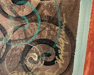 Signed Mixed Media Wall Art