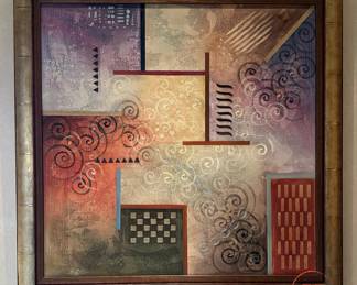 Signed Mixed Media Wall Art