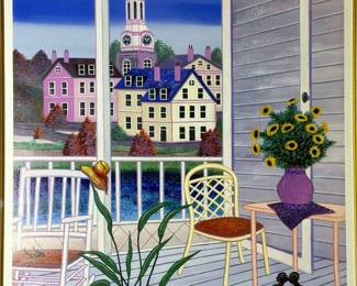 FANCH LEDAN "Porch in Virginia" Signed and Numbered Seriolithograph