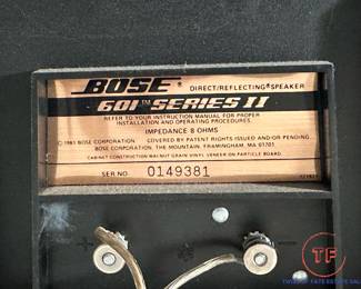 Vintage BOSE 601 Series II Speakers