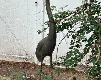 Metal Cranes Yard Art