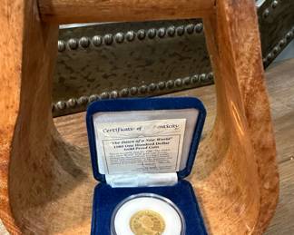 1989 GOLD $100 Proof Coin "The Dawn of a New World"