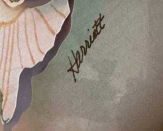 Butterfly Wall Art Signed HARRIETT