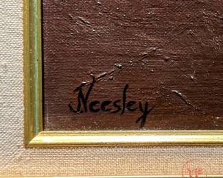 Original Oil on Canvas Signed NEESLEY