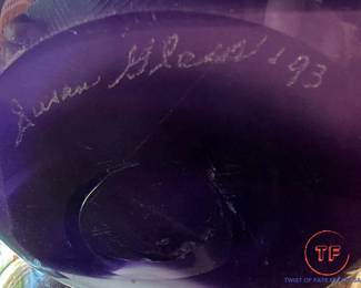 Signed Art Glass Bowl by SUSAN GLASS '93