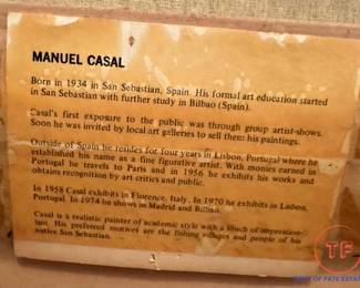 MANUEL CASAL Original Oil on Canvas