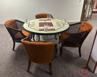 Vintage Game Table Set
