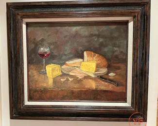 Original Oil on Canvas Still Life by WALTER ERES
