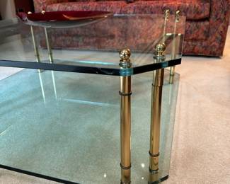 Hollywood Regency Two-Tiered Coffee Table