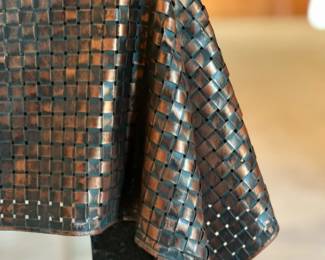 Custom Made Metal Draped Console Table