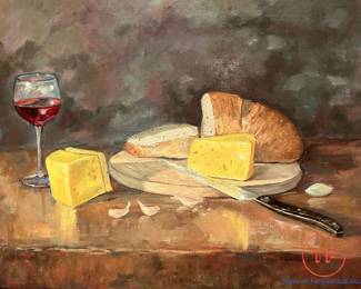 Original Oil on Canvas Still Life by WALTER ERES